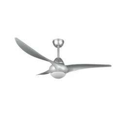 Ventilateur de plafond Reality Alesund LED Titane, 1 lumière, Télécommandes