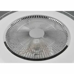 Ventilateur de plafond Reality Sandfjord LED Chrome, 1 lumière, Télécommandes