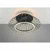 Ventilateur de plafond Reality KARLSBORG LED Noir, 1 lumière, Télécommandes