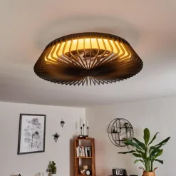 Ventilateur de plafond Rivarotta LED Blanc, 1 lumière, Télécommandes