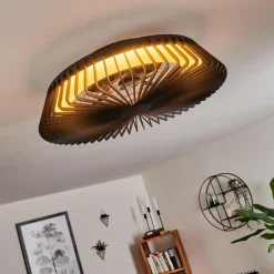 Ventilateur de plafond Rivarotta LED Blanc, 1 lumière, Télécommandes