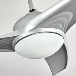 Ventilateur de plafond Sanford Argenté, 1 lumière, Télécommandes