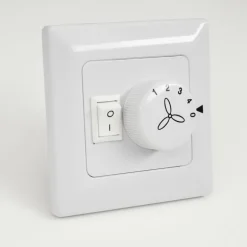 Ventilateur de plafond Tjerne LED Blanc, 1 lumière
