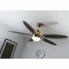 Ventilateur Globo AZURA Nickel mat, 1 lumière