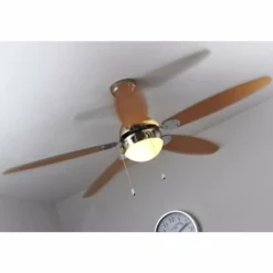 Ventilateur Globo AZURA Nickel mat, 1 lumière