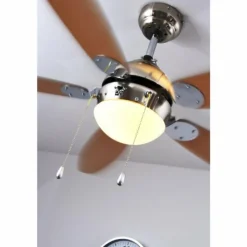 Ventilateur Globo AZURA Nickel mat, 1 lumière