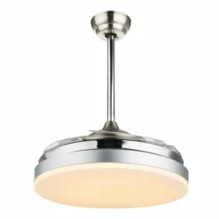 Ventilateur Globo CABRERA LED Nickel mat, 1 lumière, Télécommandes
