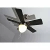 Ventilateur Globo MARVA Acier inoxydable, Gris, Nickel mat, Blanc, 1 lumière