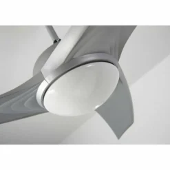 Ventilateur Globo PRIMO Argenté, Blanc, 2 lumières, Télécommandes