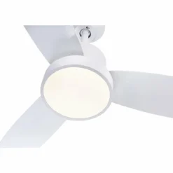 Ventilateur Globo RAMONA LED Blanc, 1 lumière, Télécommandes