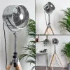 Ventilateur Magaluf Chrome, Bois clair