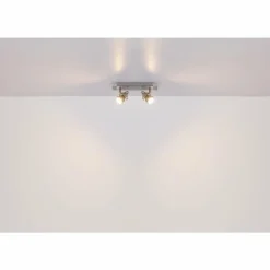 Luminaires Globo Lighting Spots Et Projecteurs|Verpax Plafonnier, Spot de plafond, Applique murale, Spot mural Nickel mat, 2 lumières