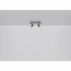 Luminaires Globo Lighting Spots Et Projecteurs|Verpax Plafonnier, Spot de plafond, Applique murale, Spot mural Nickel mat, 2 lumières
