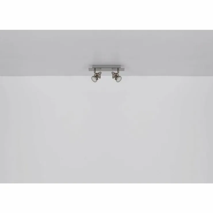 Luminaires Globo Lighting Spots Et Projecteurs|Verpax Plafonnier, Spot de plafond, Applique murale, Spot mural Nickel mat, 2 lumières
