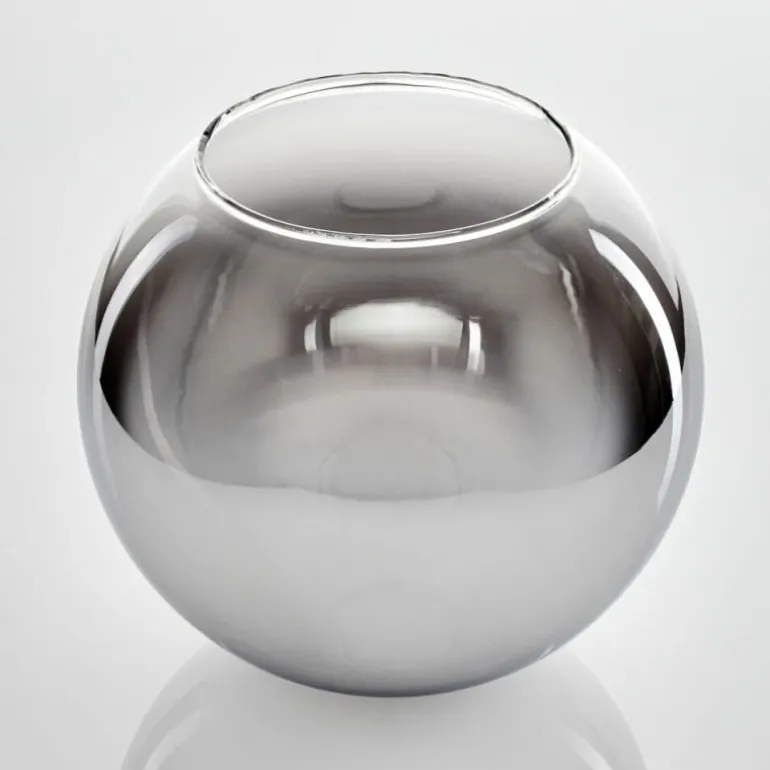 verre de rechange 20 cm Koyoto Chrome, Clair, Fumé