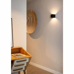 Luminaires Lucide Éclairage Led|VERTIGO Applique murale LED Noir, 1 lumière, Détecteur de mouvement