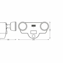 WIF Lampe murale d´extérieur Luminaires Ledvance LED Gris, 1 lumière