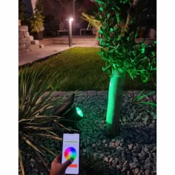 WIF Lampe solaire Luminaires Ledvance LED Noir, 1 lumière, Détecteur de mouvement, Changeur de couleurs