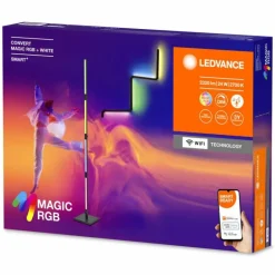 Wifi Lampadaire Luminaires Ledvance LED Noir, 1 lumière, Changeur de couleurs