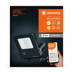Wifi Lampadaire Luminaires Ledvance LED Noir, 1 lumière, Changeur de couleurs