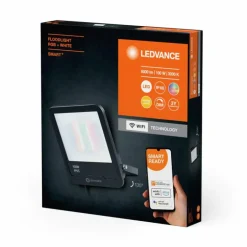 Wifi Lampadaire Luminaires Ledvance LED Noir, 1 lumière, Changeur de couleurs