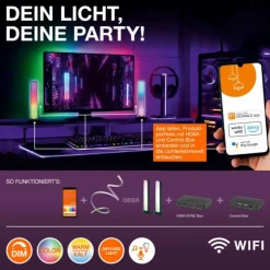 Wifi Lampe à poser Luminaires Ledvance LED Blanc, 1 lumière, Changeur de couleurs