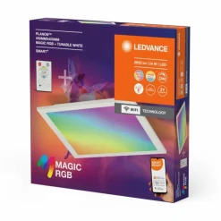 Wifi Panel Luminaires Ledvance LED Blanc, 1 lumière, Télécommandes, Changeur de couleurs