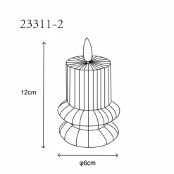 Luminaires Globo Lighting Éclairage Led|Wynter Lampe à poser LED Gris, 1 lumière