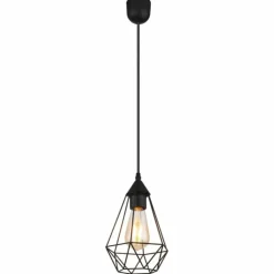 Luminaires Globo Lighting Suspensions|Zachary Suspension Noir, 1 lumière