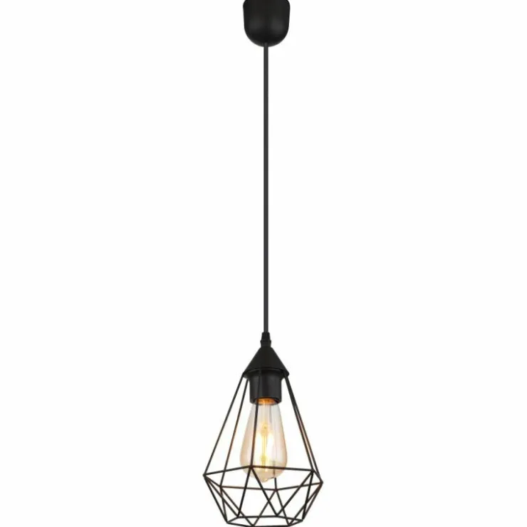 Luminaires Globo Lighting Suspensions|Zachary Suspension Noir, 1 lumière