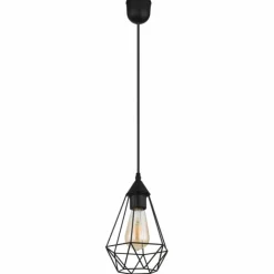 Luminaires Globo Lighting Suspensions|Zachary Suspension Noir, 1 lumière