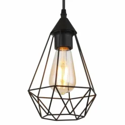 Luminaires Globo Lighting Suspensions|Zachary Suspension Noir, 1 lumière