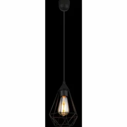 Luminaires Globo Lighting Suspensions|Zachary Suspension Noir, 1 lumière