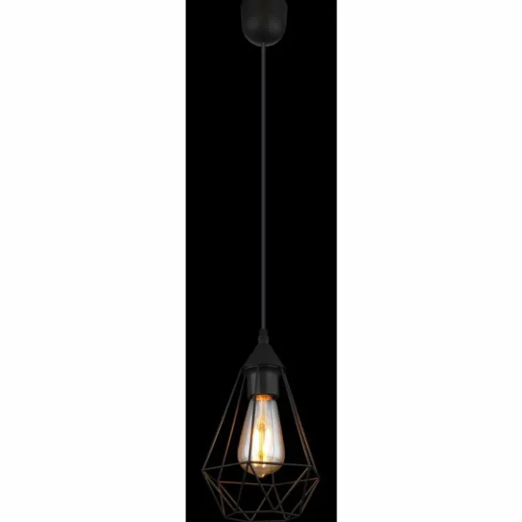Luminaires Globo Lighting Suspensions|Zachary Suspension Noir, 1 lumière