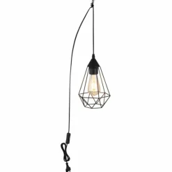 Luminaires Globo Lighting Suspensions|Zachary Suspension Noir, 1 lumière