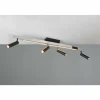 Luminaires Trio Éclairage Led|Zeno Plafonnier LED Aluminium, 5 lumières, Télécommandes