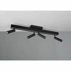 Luminaires Trio Éclairage Led|Zeno Plafonnier LED Noir, 5 lumières, Télécommandes