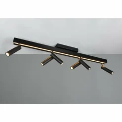 Luminaires Trio Éclairage Led|Zeno Plafonnier LED Noir, 7 lumières, Télécommandes