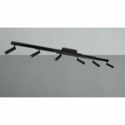 Luminaires Trio Éclairage Led|Zeno Plafonnier LED Noir, 7 lumières, Télécommandes